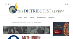 Desktop Screenshot of distributistreview.com